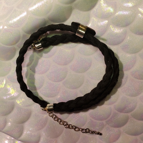 Silver Plated Monogram Initials Wrap Bracelet or Choker Necklace ELK - Picture 5 of 6